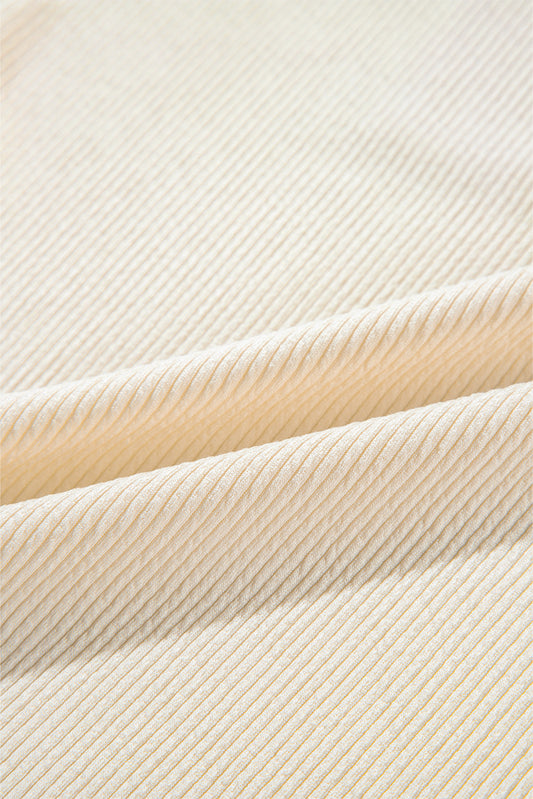 Oversized Henley Sweatshirt