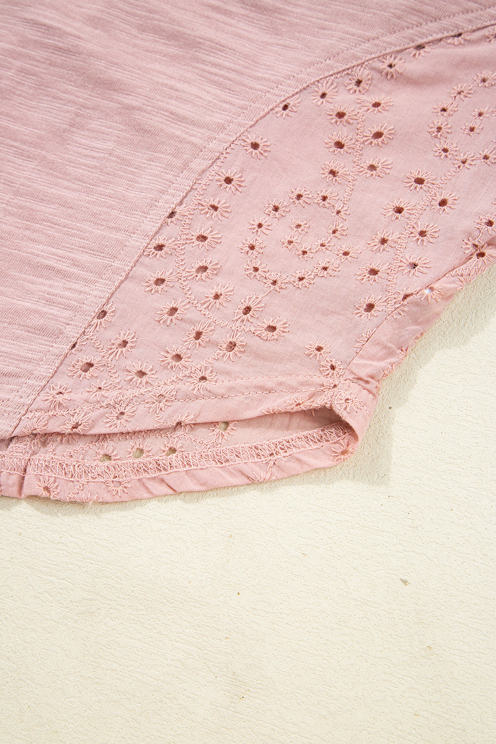 Light Pink V Neck Blouse