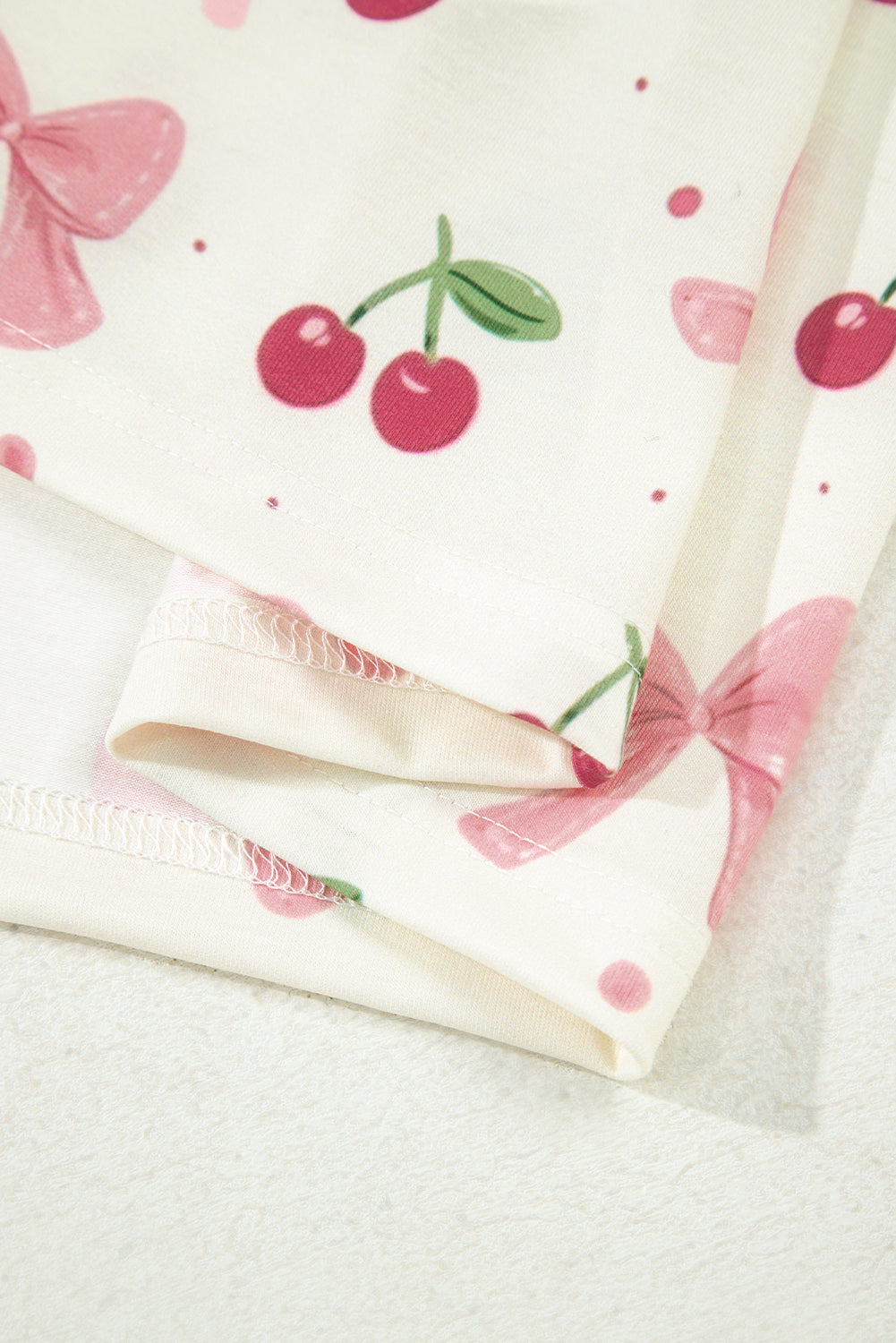 Cherry Print Pajama Set