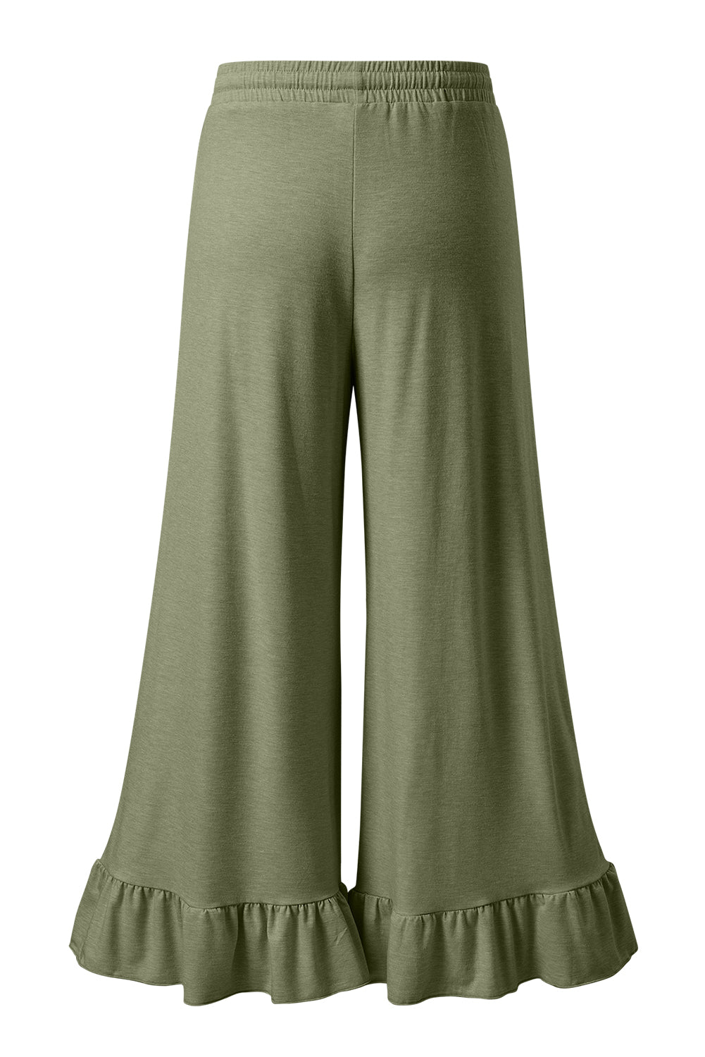 Dune Solid Color Ruffle Wide Leg Pants