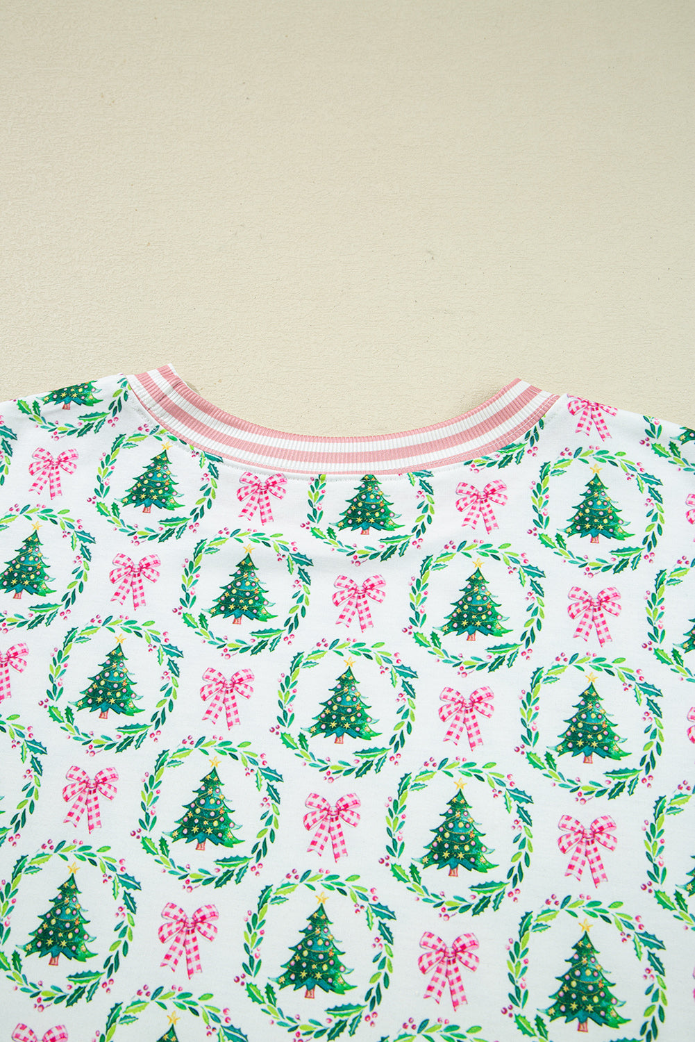 Christmas Tree Print 2pcs Lounge Set
