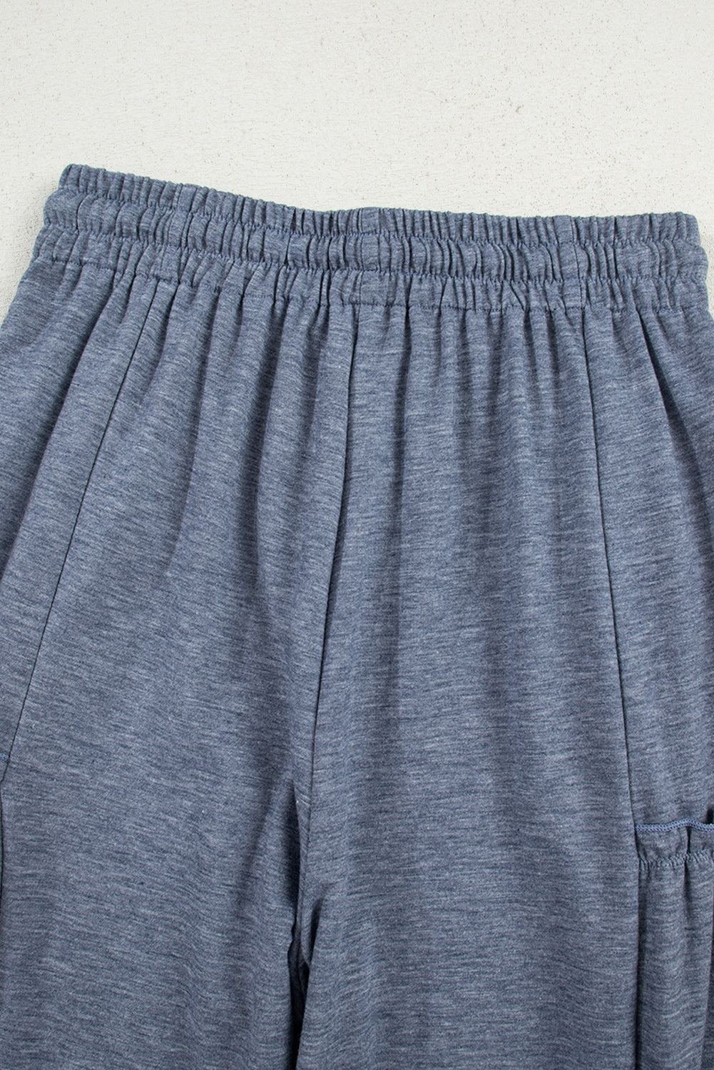 High-rise Frill Detail Wide Leg Loose Pants