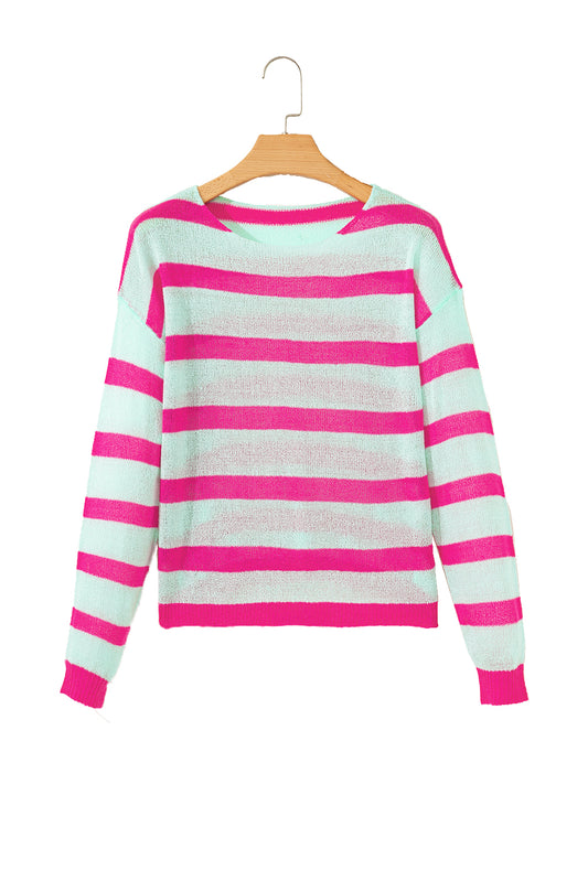 Striped Round Neck Sweater