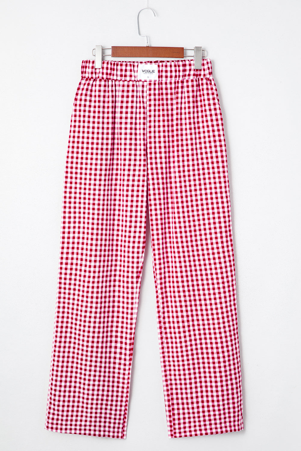 Red Casual Loose Pants