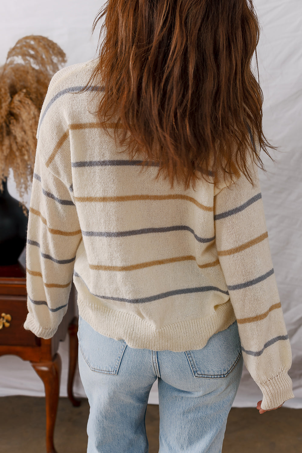 Brown Striped Sweater