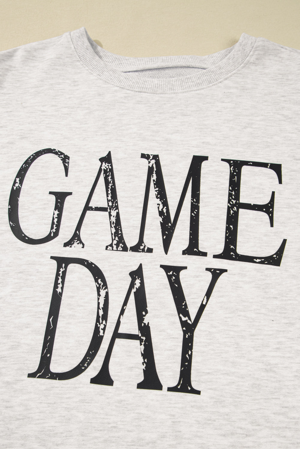 Black GAME DAY Vintage Washed Baggy Sweatshirt