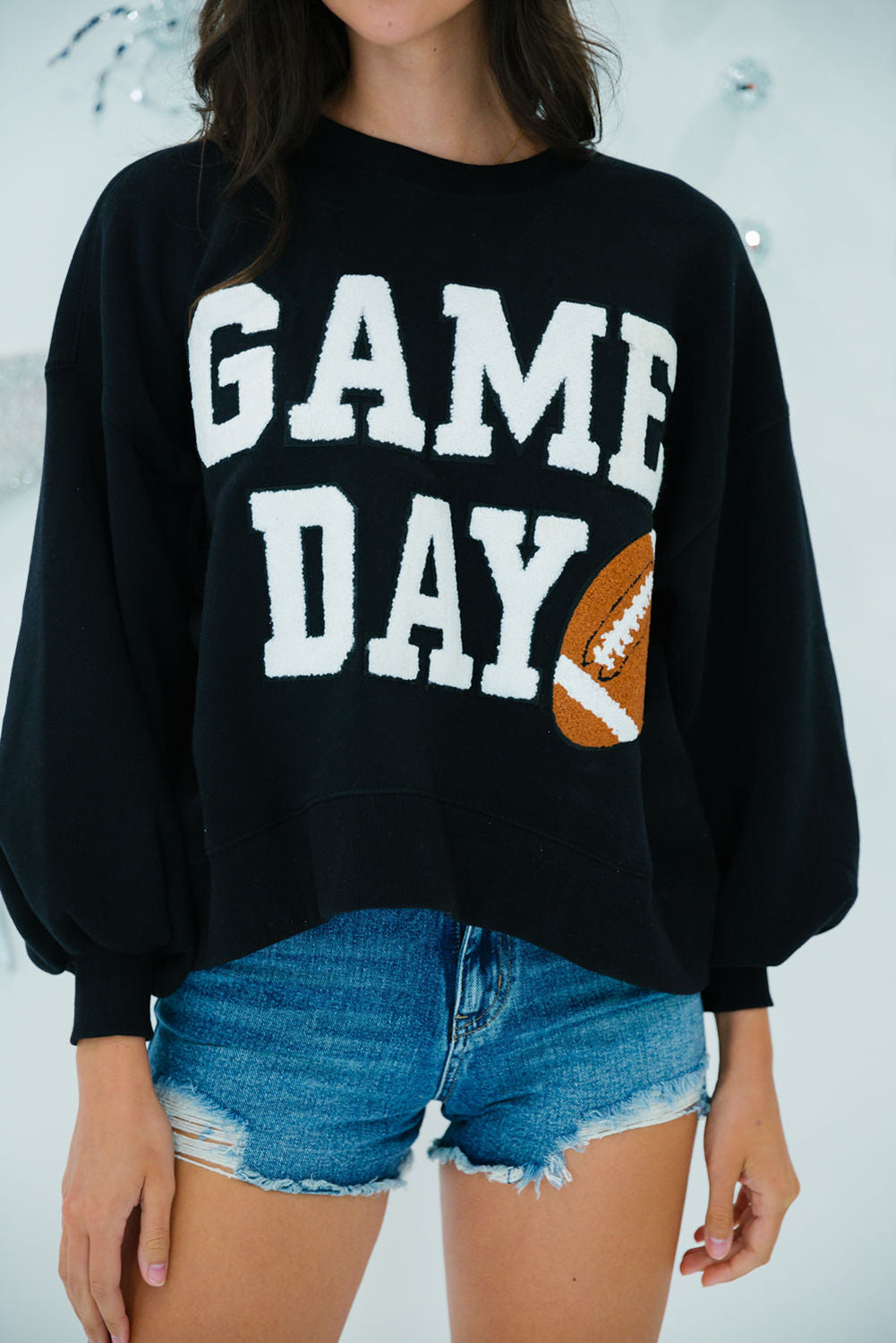 Black GAME DAY Pullover Sweatshirt