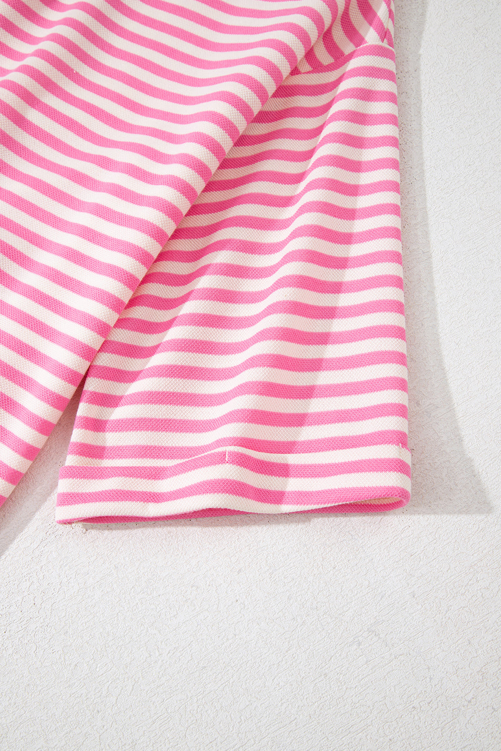 Red Striped Bowknot Backless T-Shirt