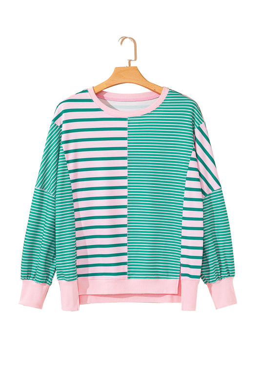 Green Stripe Sweatshirt