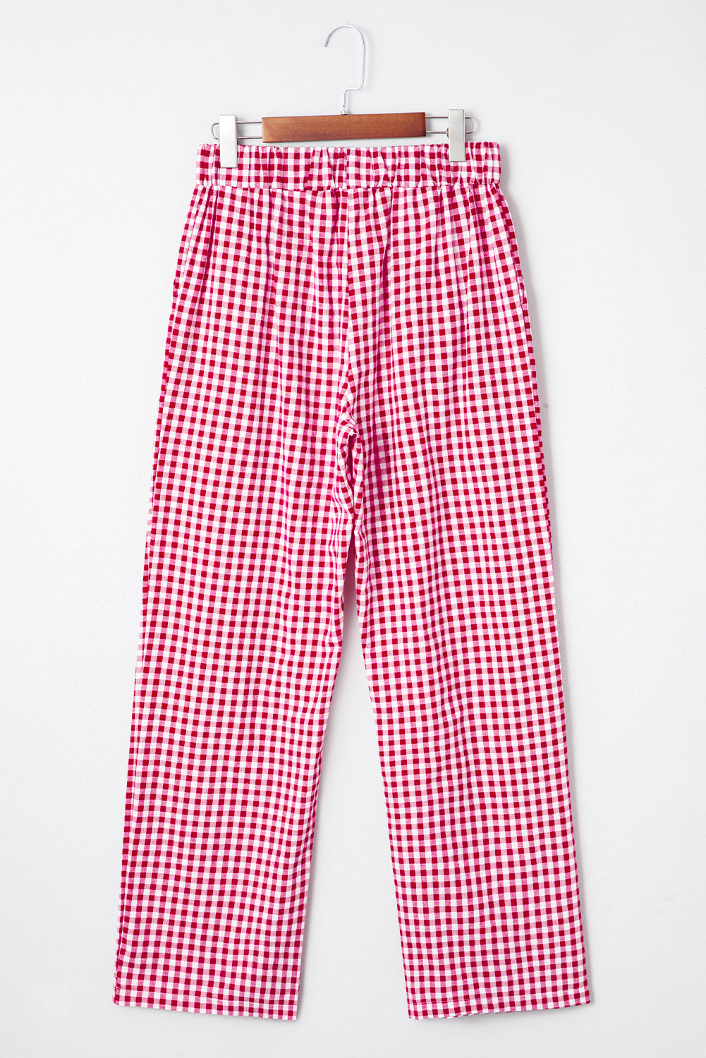 Red Casual Loose Pants