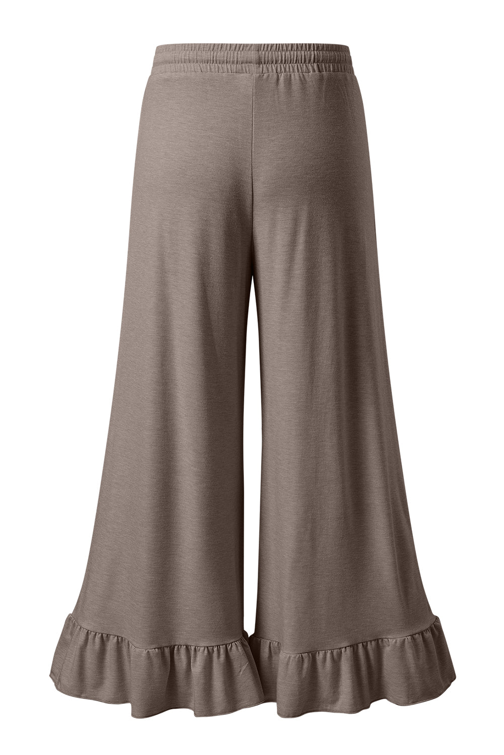 Dune Solid Color Ruffle Wide Leg Pants