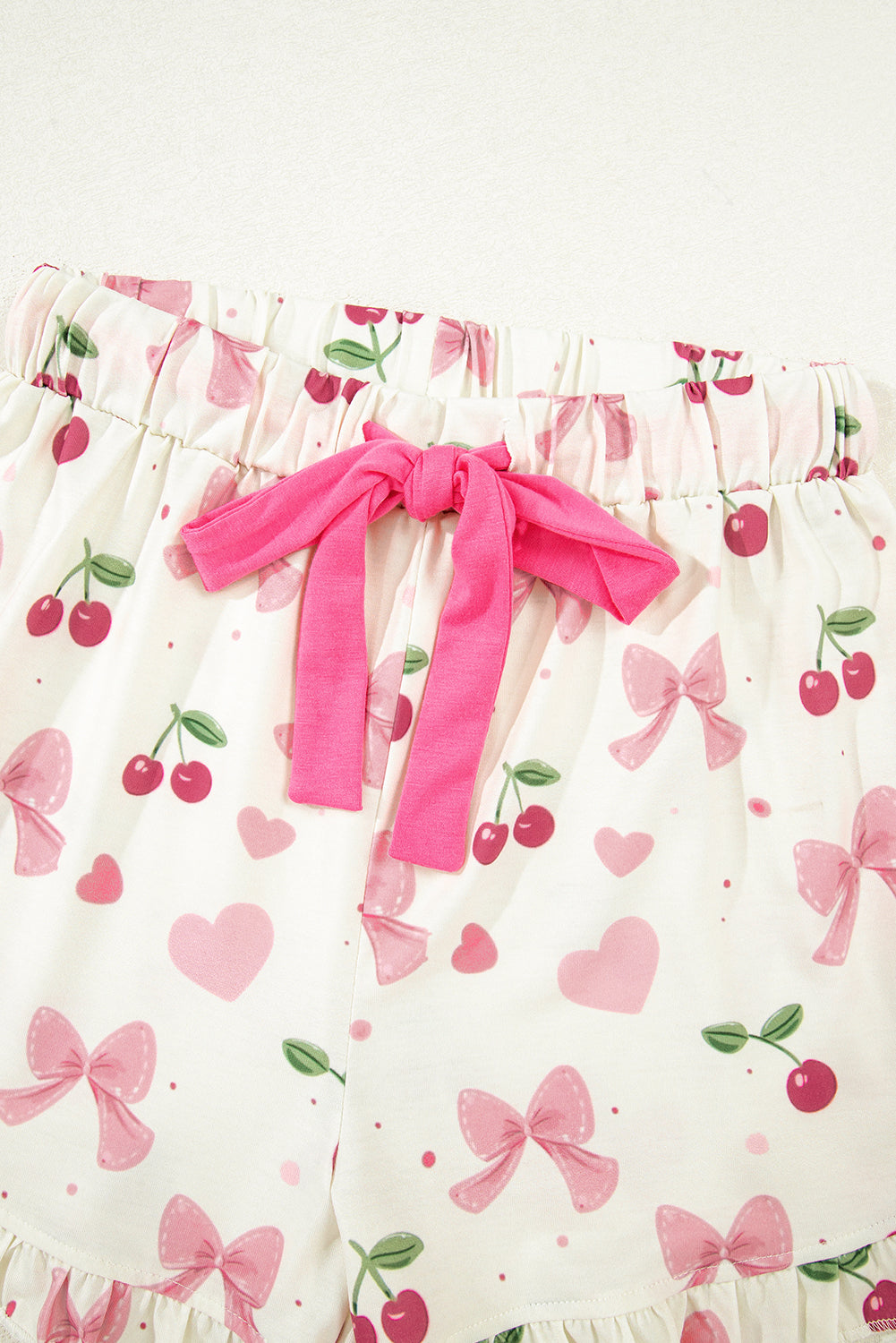 Cherry Print Pajama Set