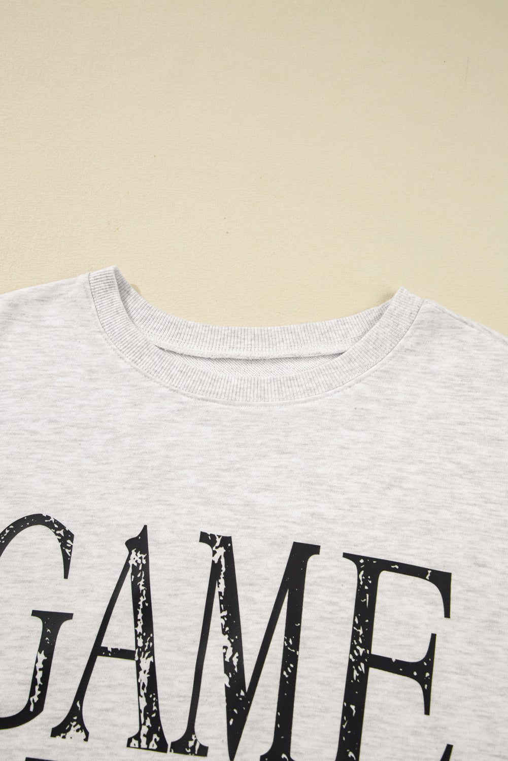 Black GAME DAY Vintage Washed Baggy Sweatshirt
