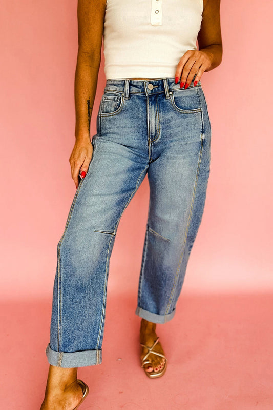 Blue Vintage Washed Jeans
