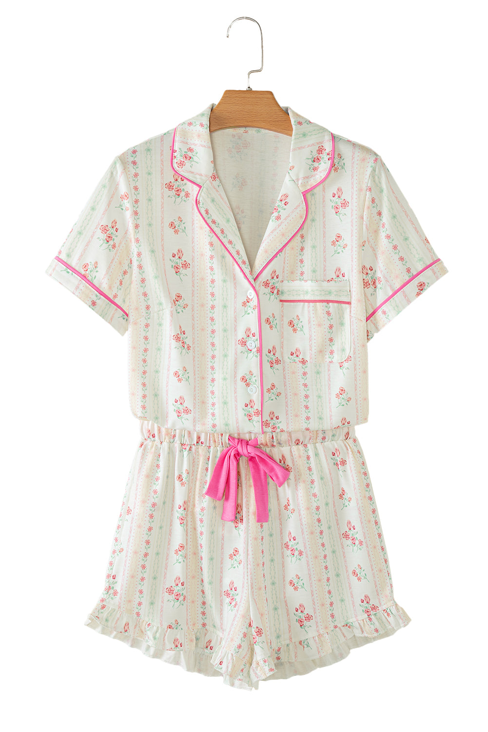 Cherry Print Pajama Set