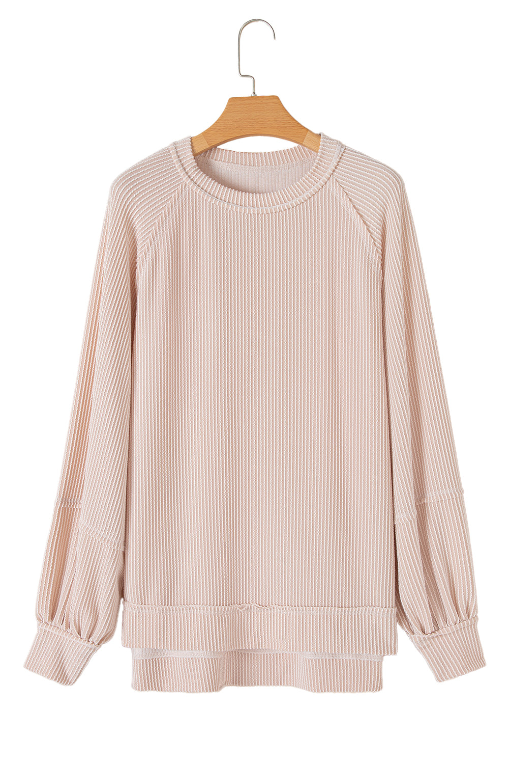 Sky Blue Sleeve Pullover Ruffle Mini Skirt Set