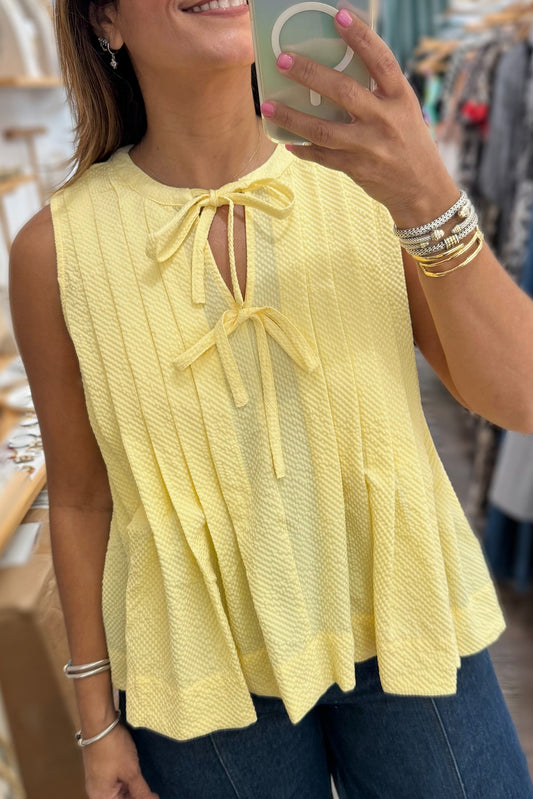 Yellow Sleeveless Top