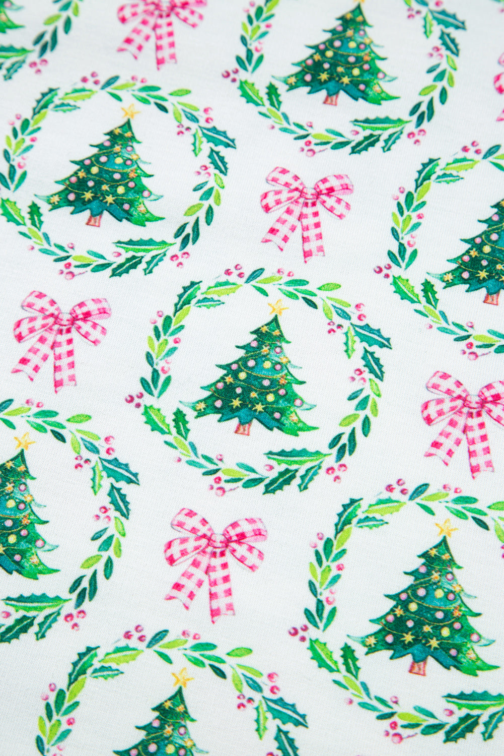 Christmas Tree Print 2pcs Lounge Set