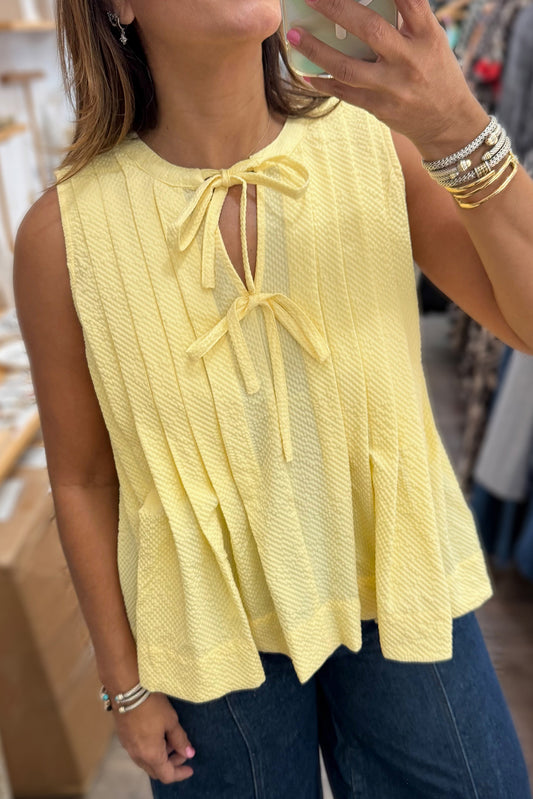 Yellow Sleeveless Top