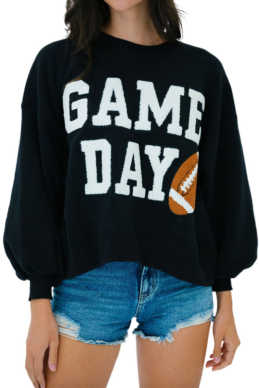 Black GAME DAY Pullover Sweatshirt