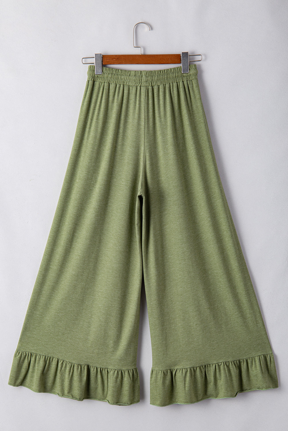 Dune Solid Color Ruffle Wide Leg Pants