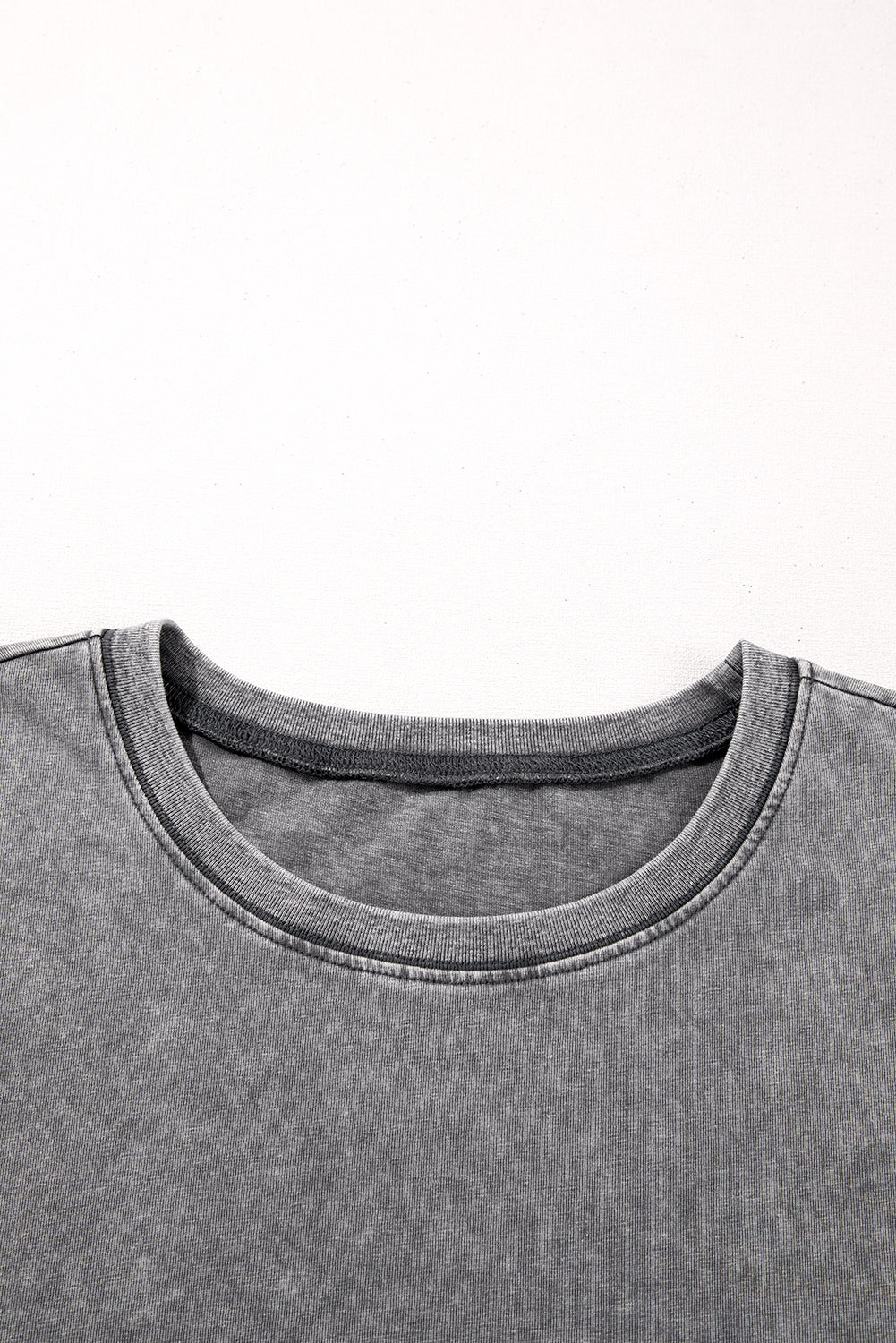 Gray Half Sleeve Vintage T Shirt