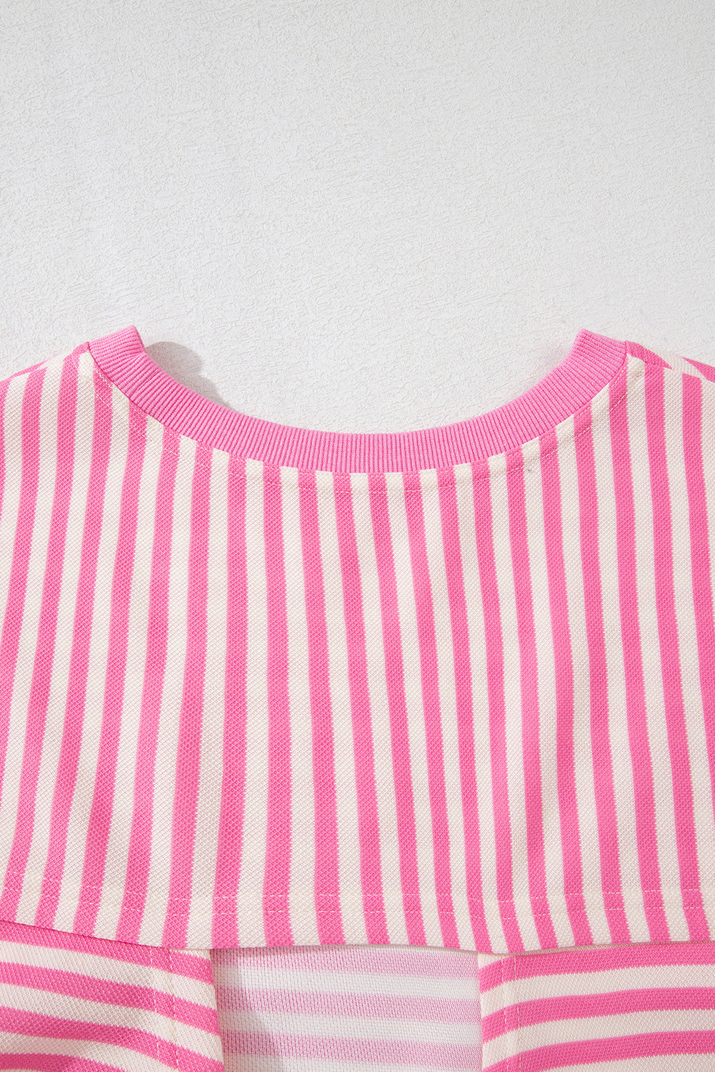 Red Striped Bowknot Backless T-Shirt