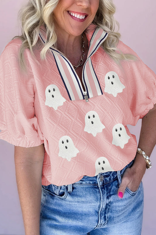 Light Pink Collar Top