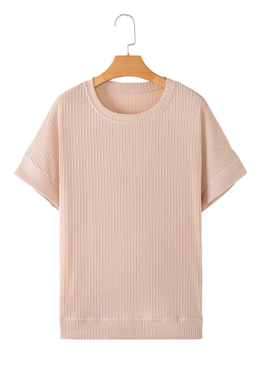 Jet Stream Side Slits Short Sleeve Top