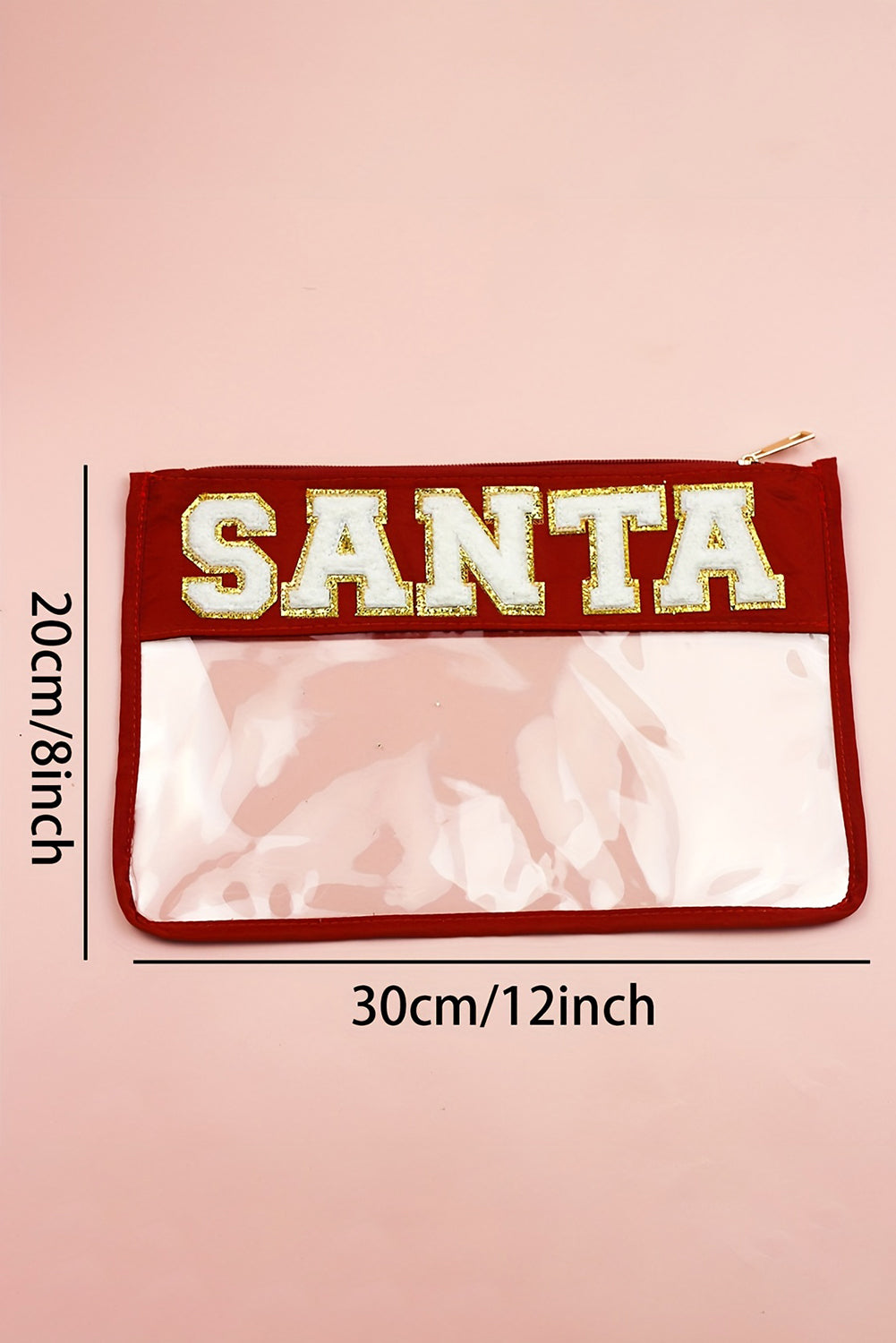 SANTA Christmas Makeup Bag