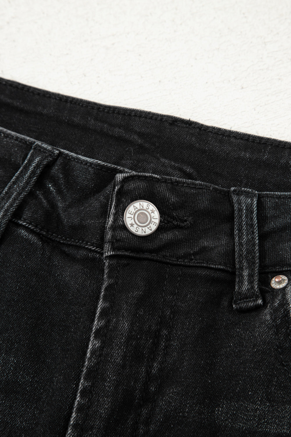 Black Straight Leg Loose High Waist Jeans