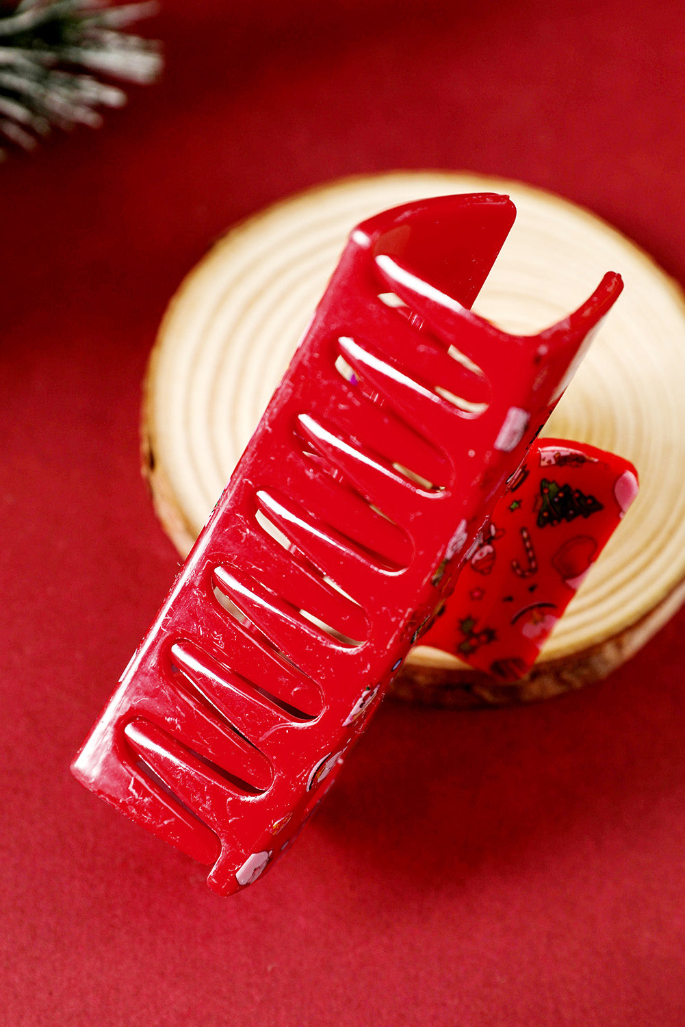 Christmas Pattern Hair Claw Clip