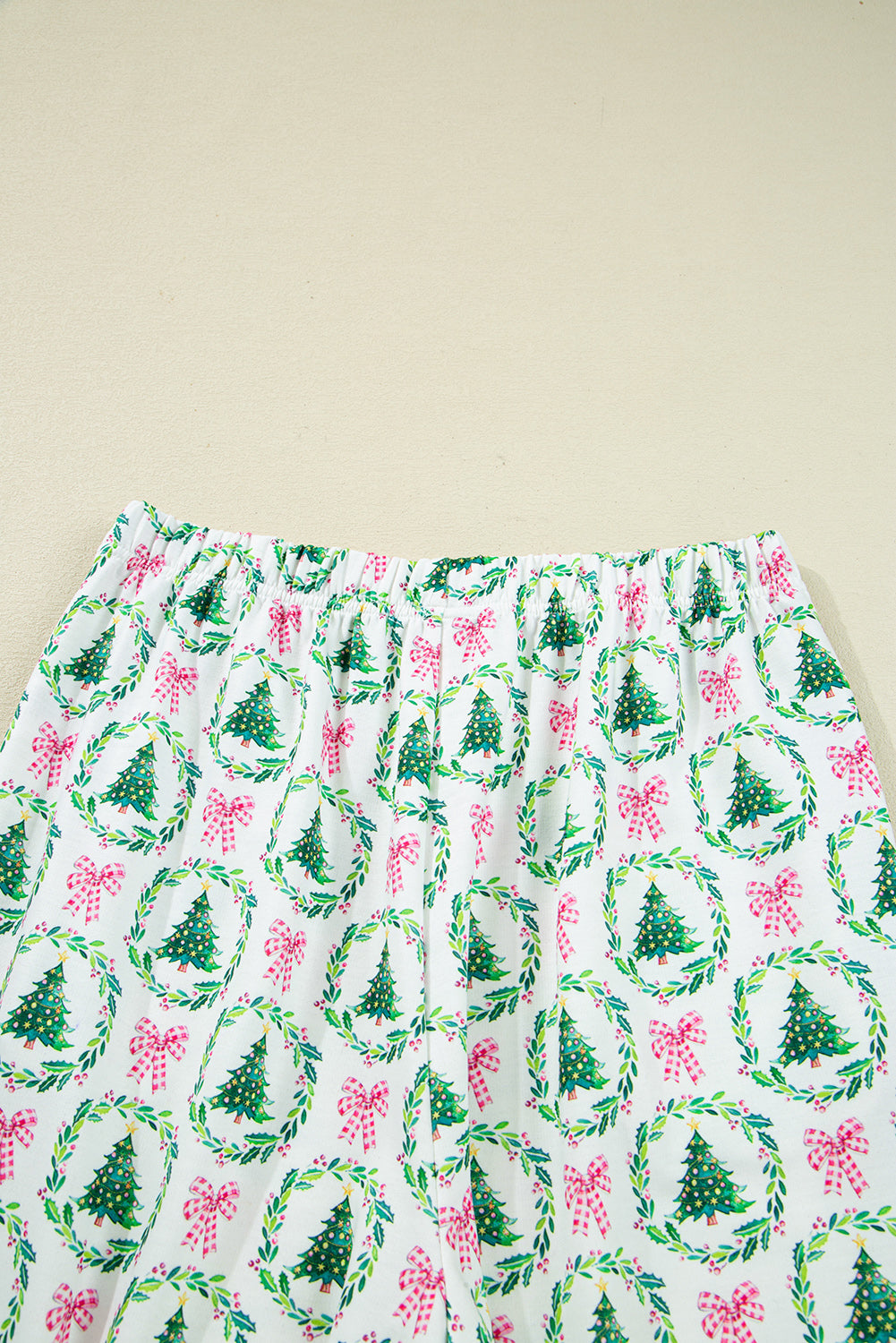 Christmas Tree Print 2pcs Lounge Set
