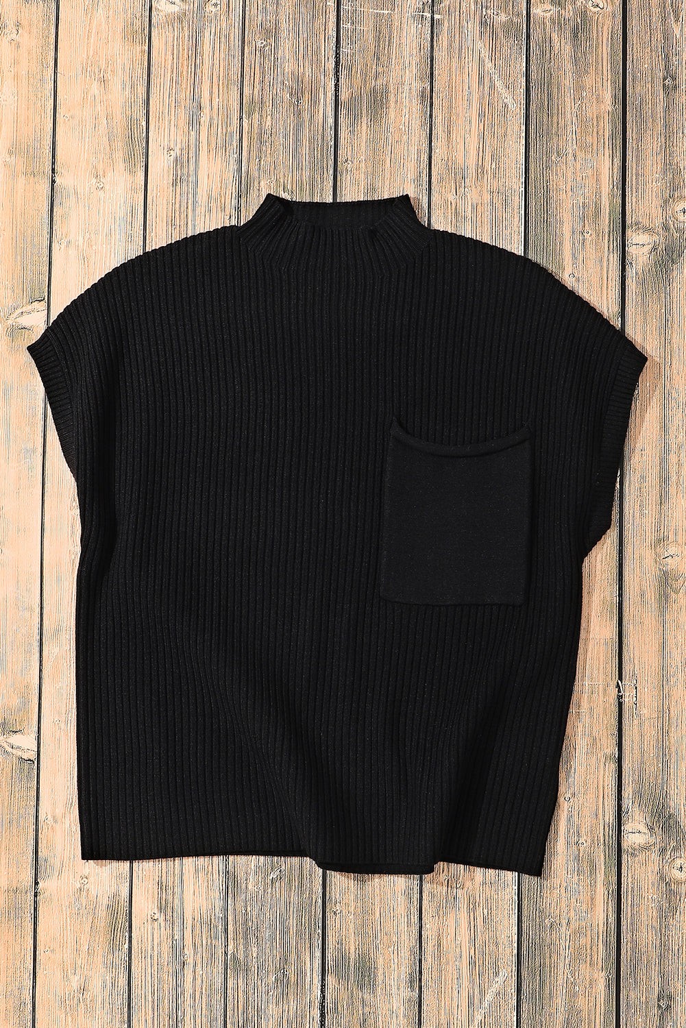 Black Short Sleeve Top