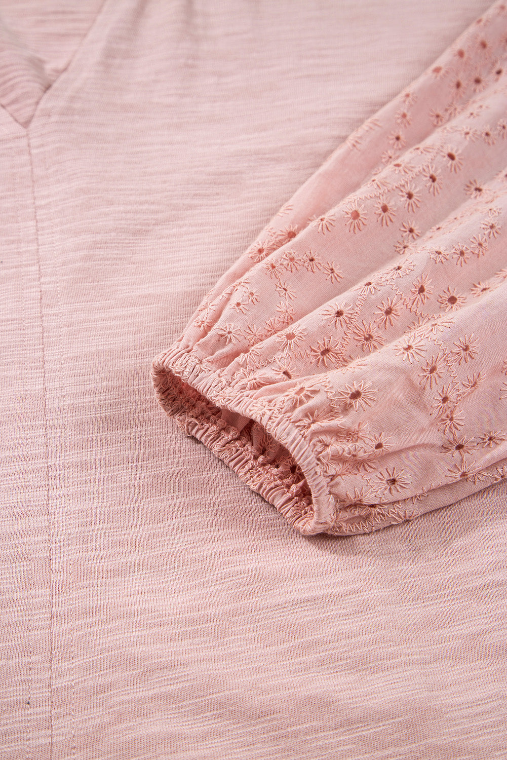 Light Pink V Neck Blouse