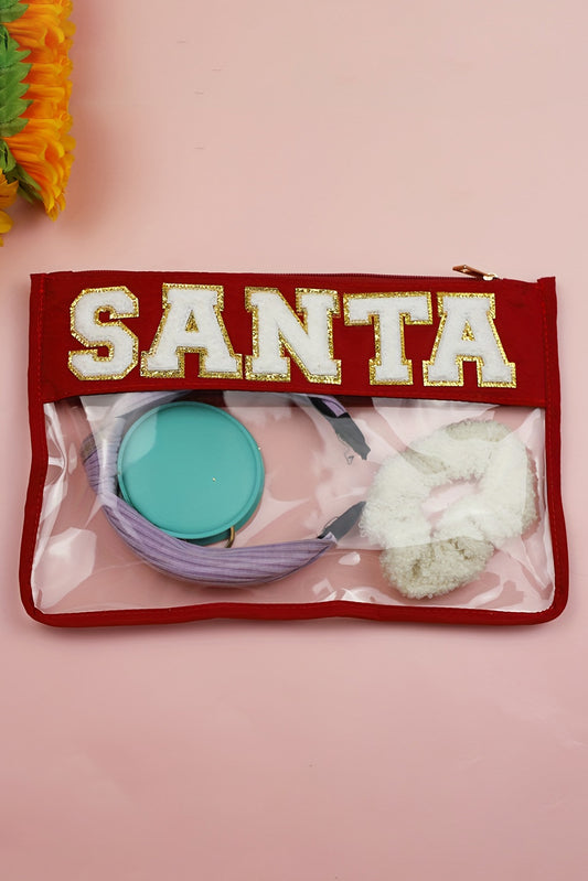SANTA Christmas Makeup Bag