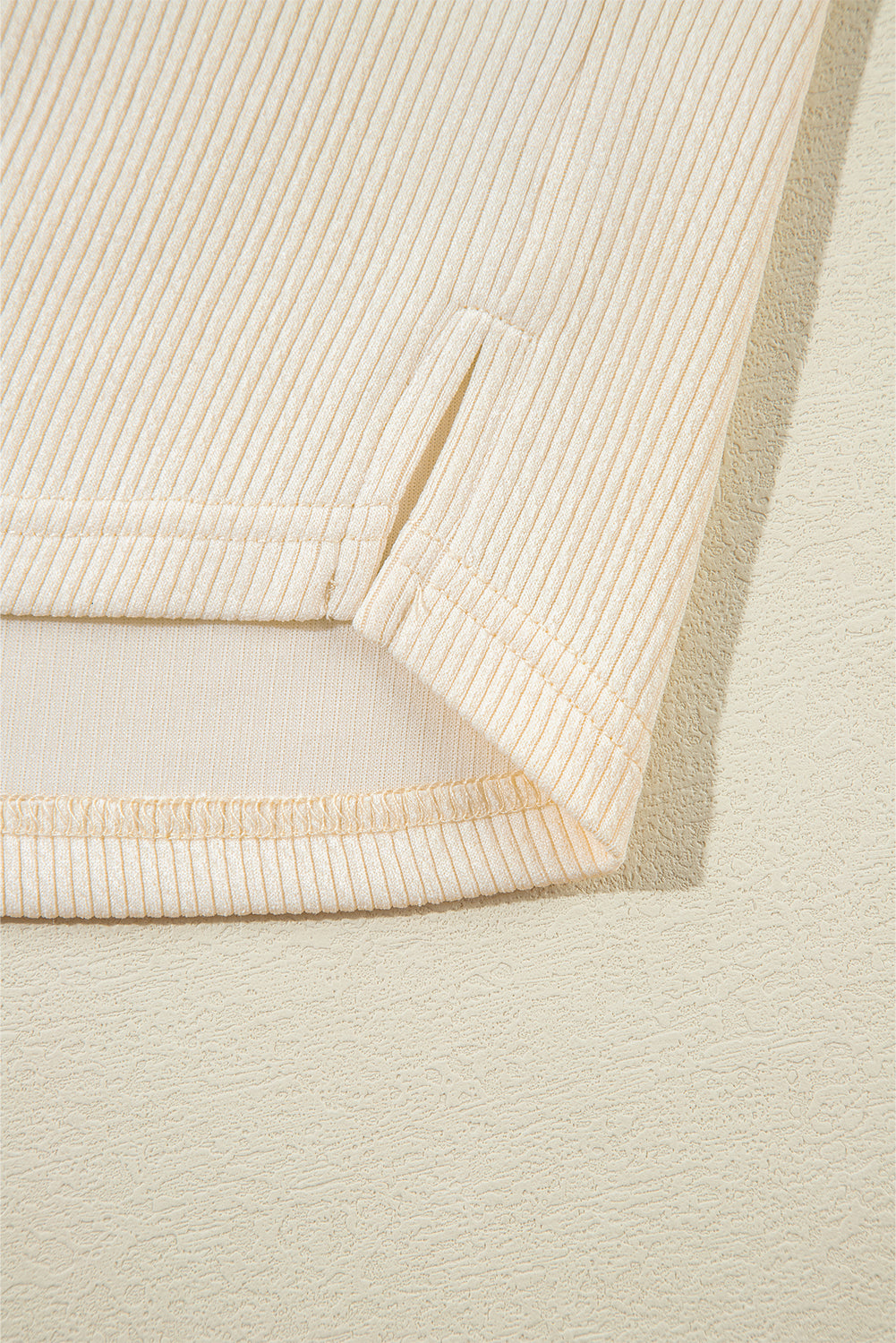 Oversized Henley Sweatshirt