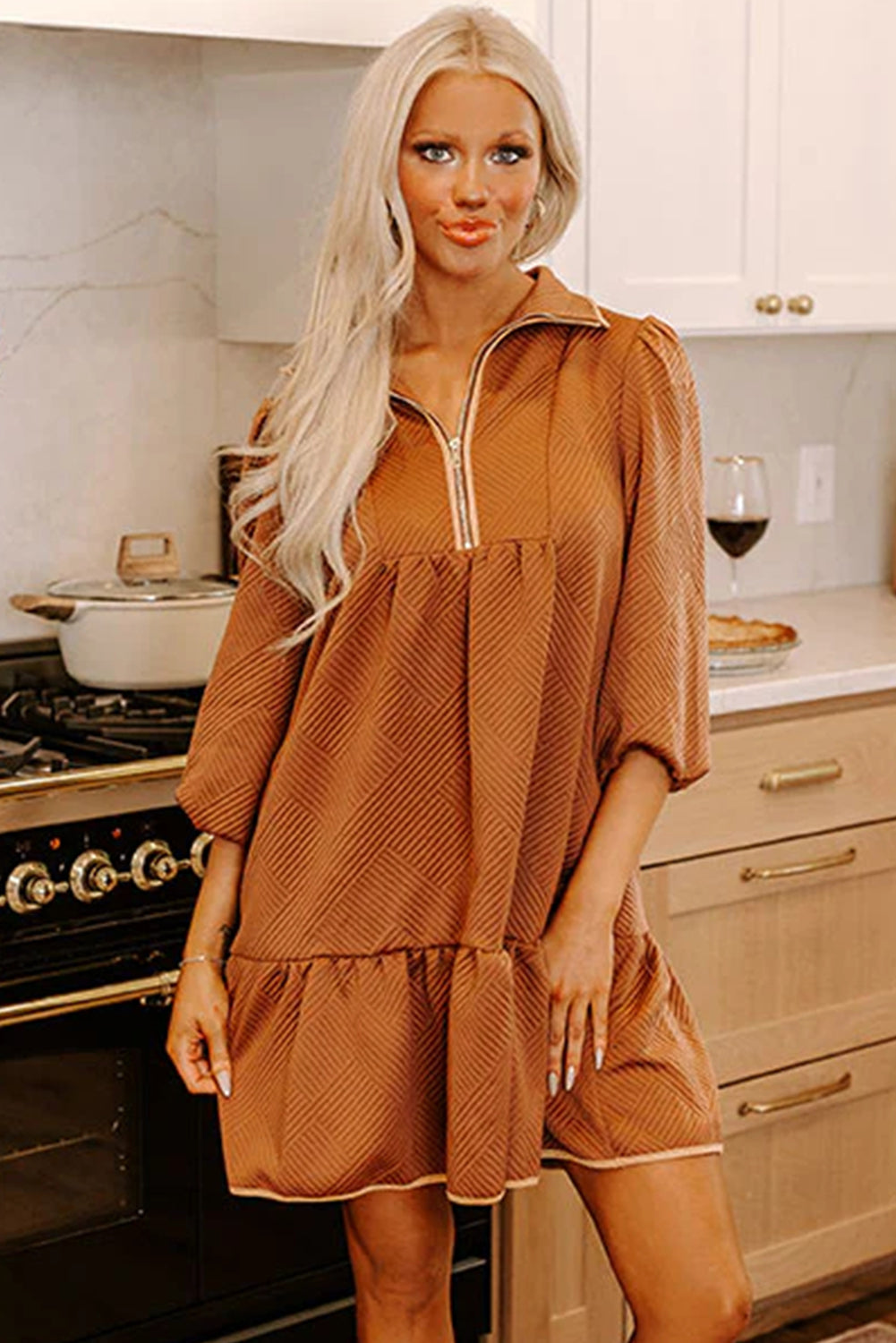 Desert Gold Mini Dress