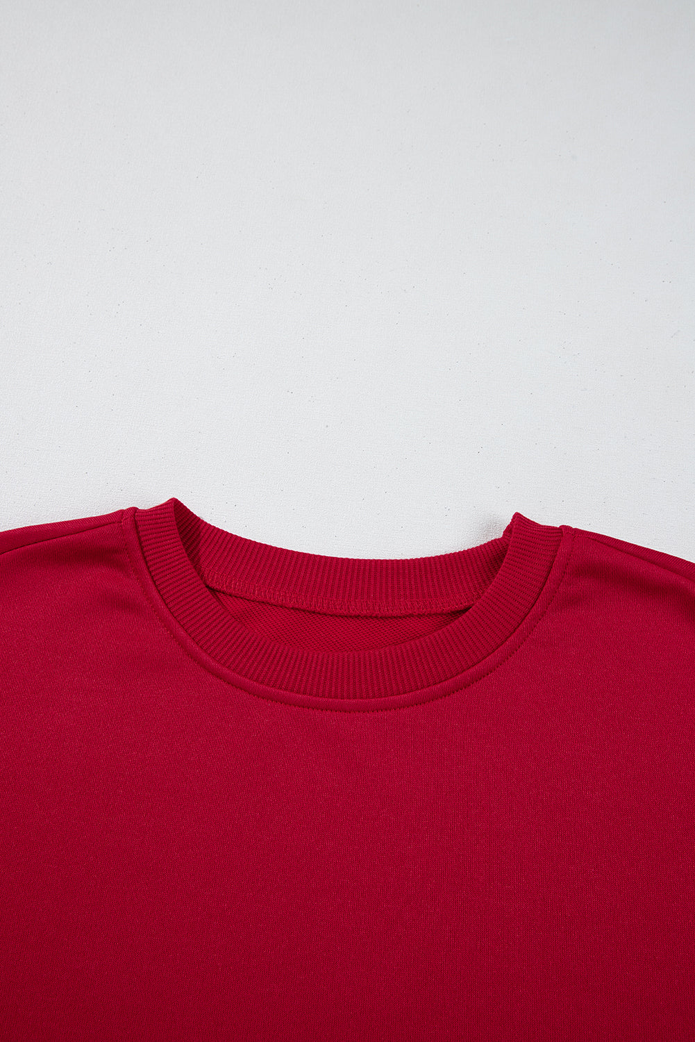 Red Sweet Bowknot Round Neck Sweatshirt