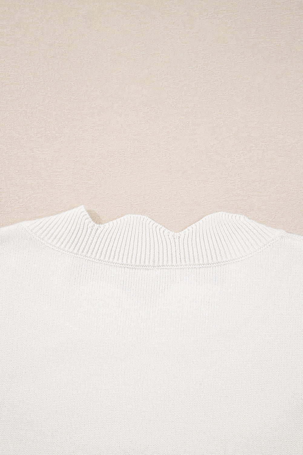 White Floral Cropped Sweater