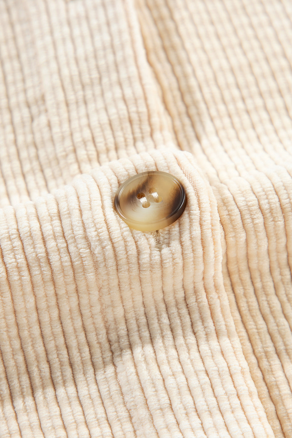 Oatmeal Corduroy Button Up Shacket