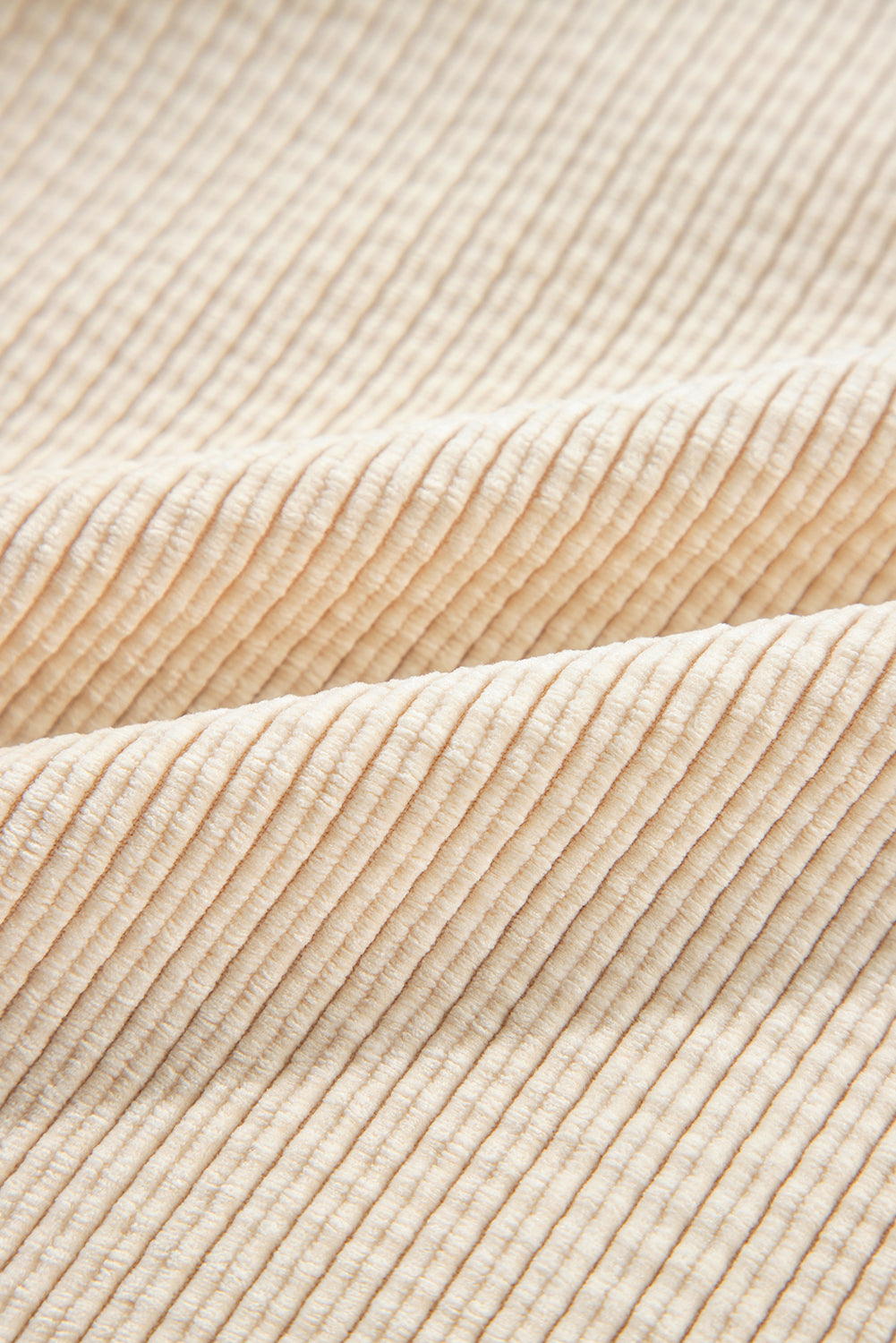 Oatmeal Corduroy Button Up Shacket
