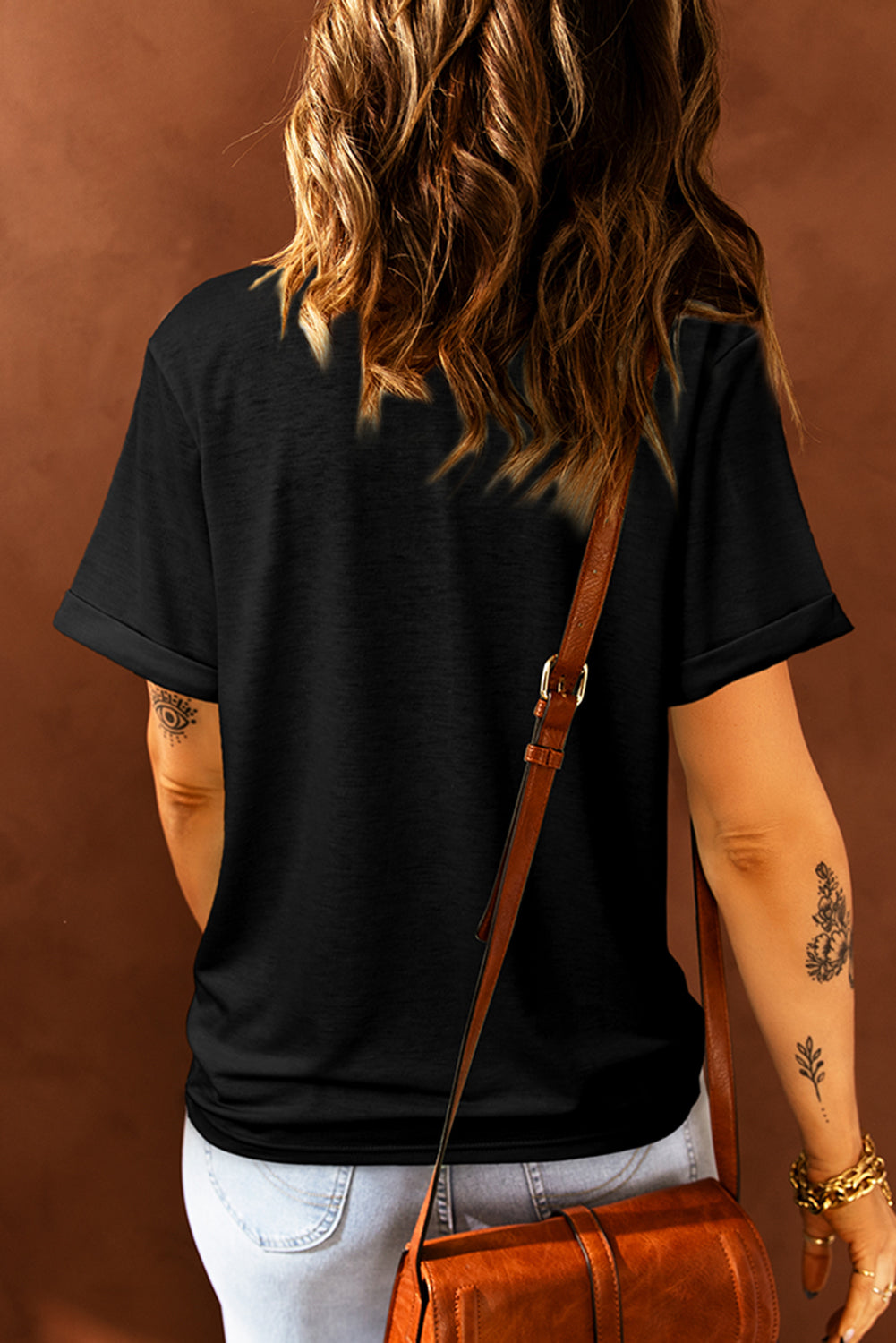 Black Ghost Patched Halloween Tee