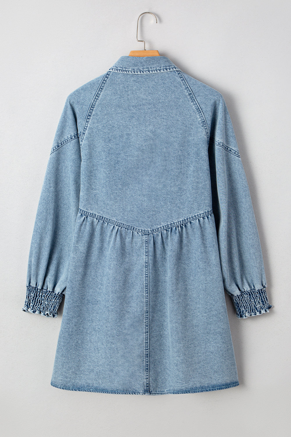Blue Shirt Mini Dress