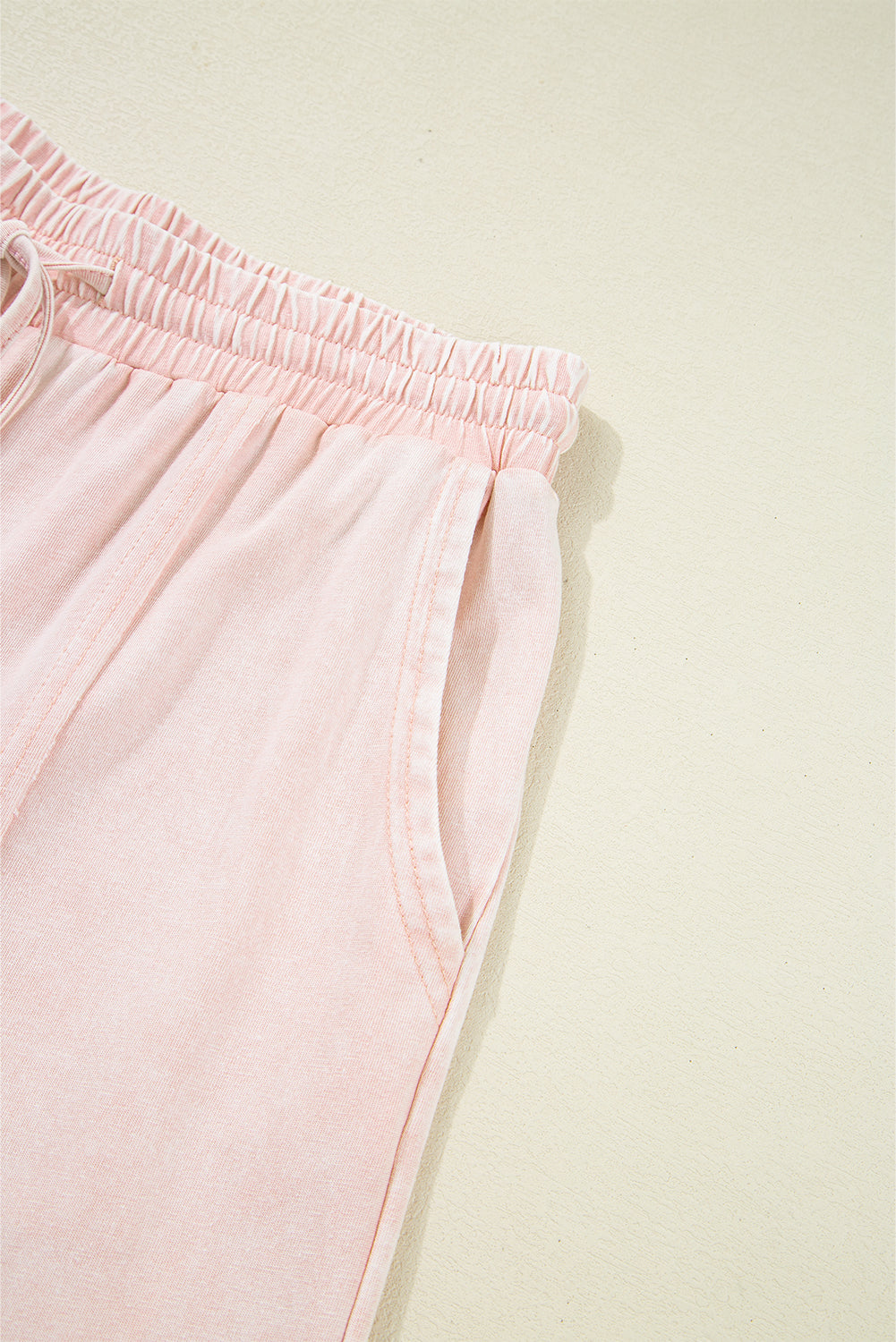 Pink Flower Cropped Wide Leg Pants