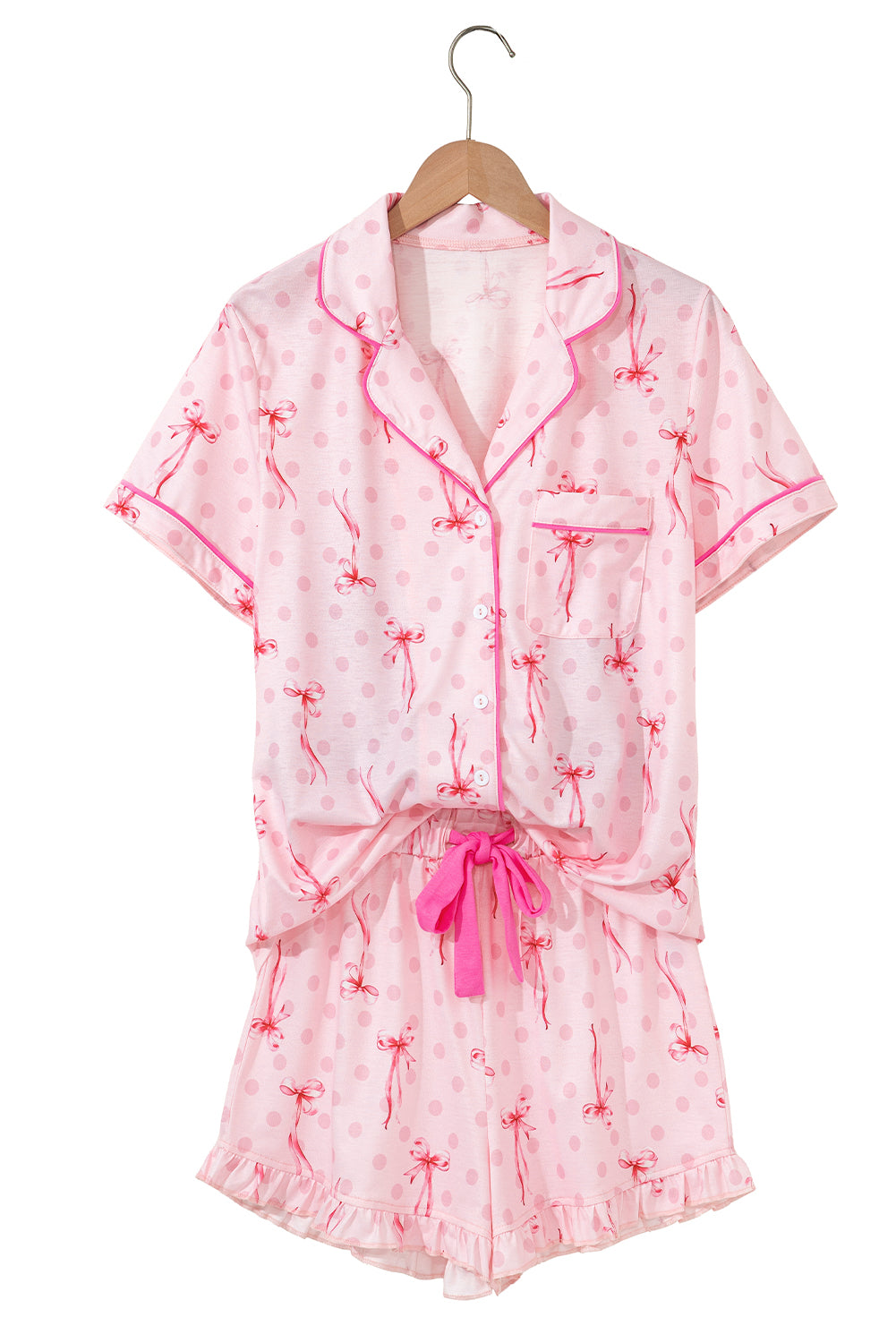 Cherry Print Pajama Set