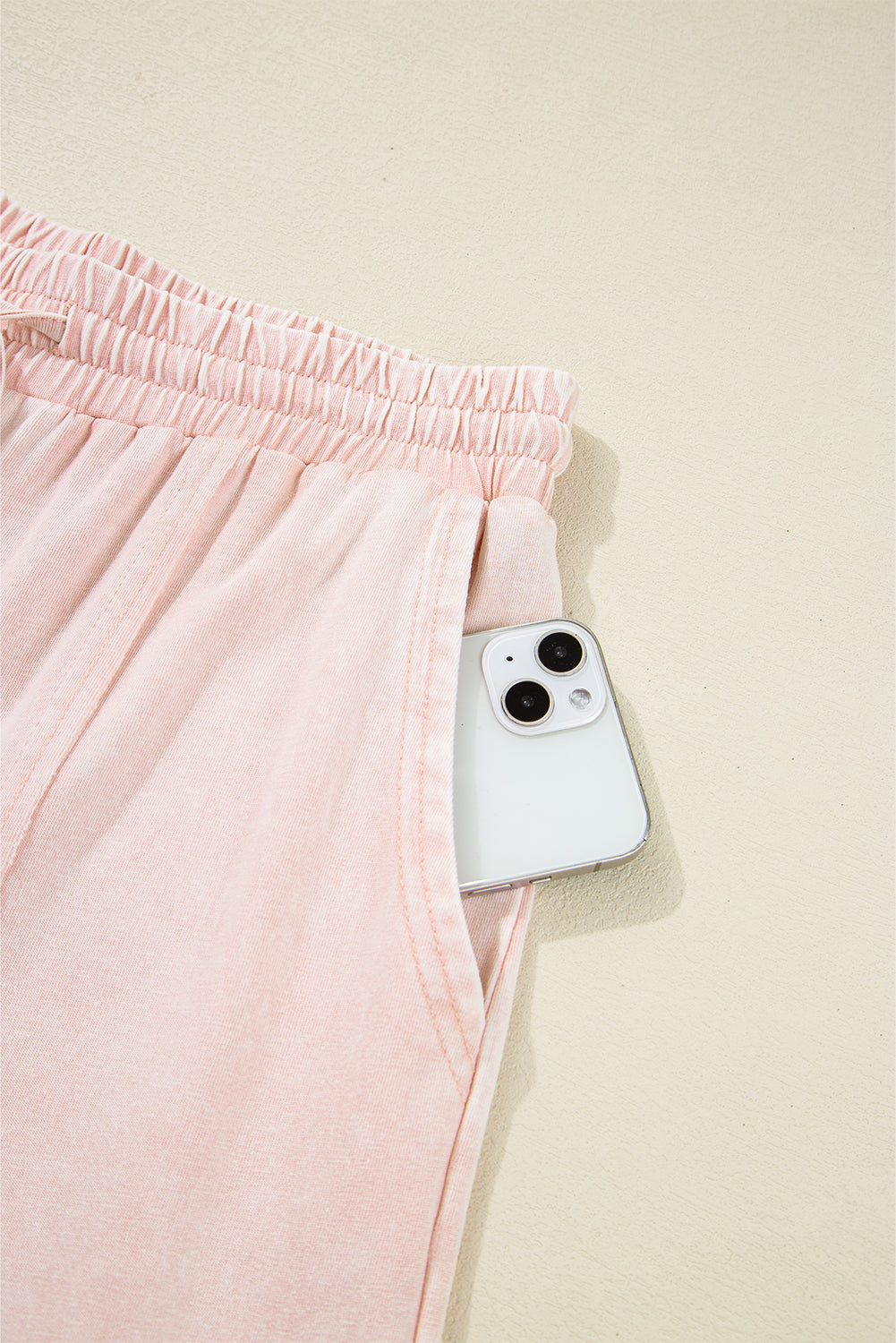 Pink Flower Cropped Wide Leg Pants