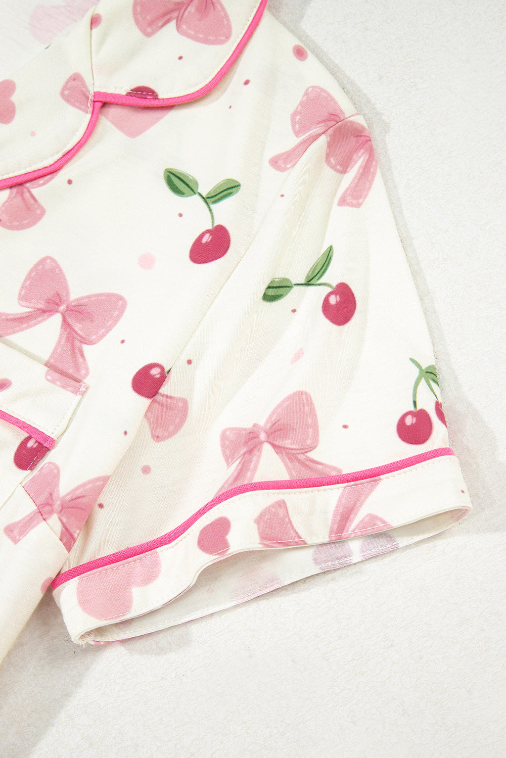 Cherry Print Pajama Set