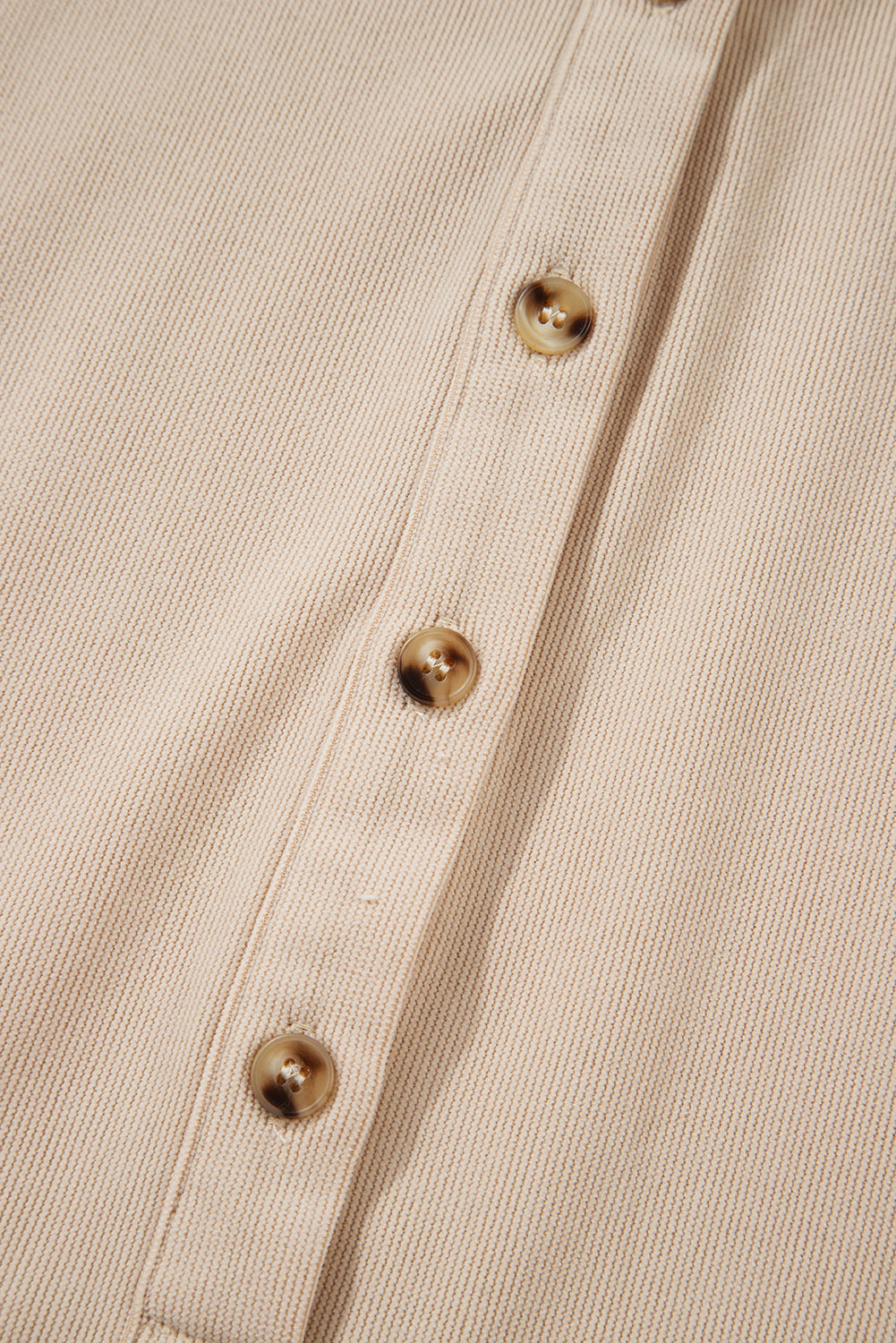 Oatmeal Half Button Collared Long Sleeve Mini Dress