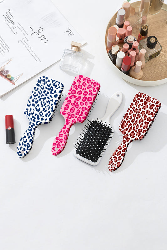 Bright Pink leopard Print Cushion Comb